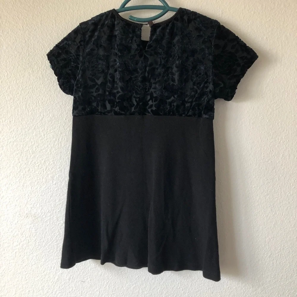 Vintage Gap Velvet Floral Burnout Dress Kids